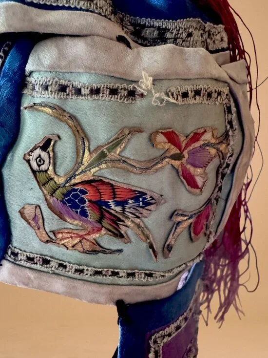 Antique Chinese Child’s Embroidered Tiger Hat Protective Festival Cap - Picture 11 of 16